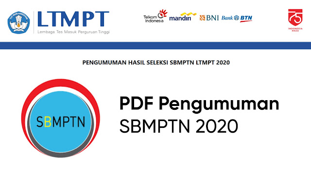 Download PDF Pengumuman Hasil Lengkap SBMPTN 2020