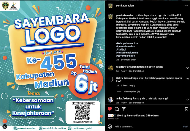 Pemkab Madiun Buka Sayembara Logo HUT 455 Kabupaten Madiun: Kebersamaan untuk Kesejahteraan