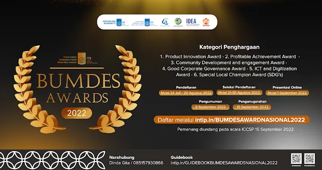 Wujud Dukungan Penguatan Ekonomi Desa ITS Selenggarakan BUMDES Awards Nasional 2022